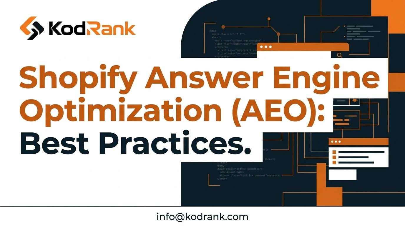 hopify Answer Engine Optimization (AEO) Best Practices
