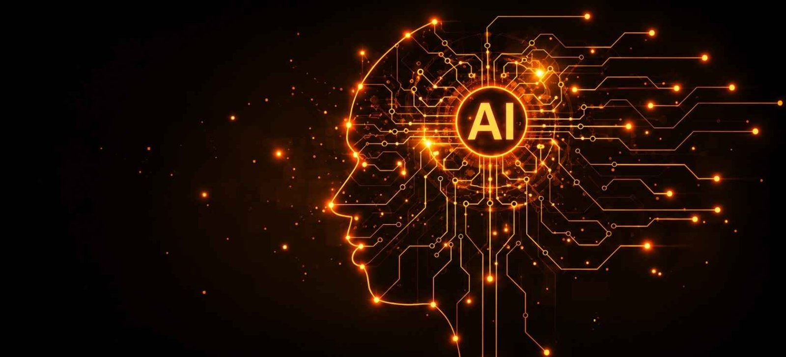 AI network connecting brands, search, and audiences illustration
